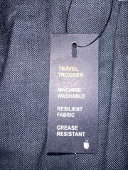 NWT Stafford Men’s 42 x 30 Classic Fit Flat Front Blue Travel Trouser Pants $70