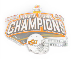Black TWILL 2012 TOSTITOS FIESTA BOWL OKLAHOMA STATE COWBOYS CHAMPIONS T-Shirt L