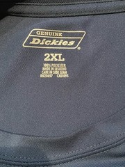 Men’s Long Sleeve Blue Dickies Performance Pullover Shirt Pocket Workwear 2 XL