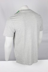 Guess Men’s Rickinson Logo Crew T Shirt Embroidered Light Heather Gray Black