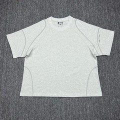 Mertra Raglan Sleeve Oversized T-Shirt with Seam Line Embroidered Logo