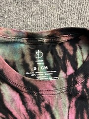 Pink Floyd Tie-Dye Shirt Small Black Purple Blue Dark Side Retro Graphic Band