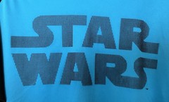 Star Wars Men’s Blue Short Sleeve Shirt Size 2XL With Raised Letters-See Photo