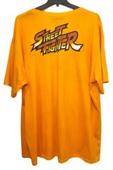 Capcom Street Fighter T Shirt Men’s 5XL Ryu Large 2 Sided Graphic Print Yellow