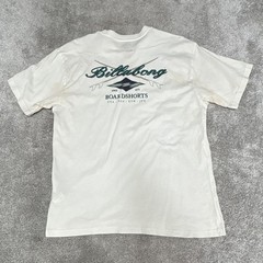 Billabong White Men’s Medium Crew Neck T-Shirt FREE SHIPPING