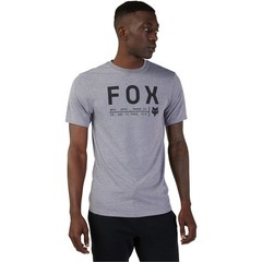 Fox Racing Mens Non Stop T-Shirt Short Sleeve Tech Tee TruDri Heather Graphite