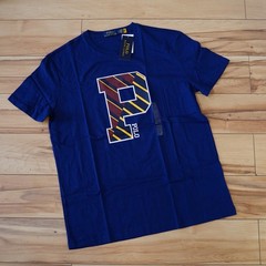 Polo Ralph Lauren Shirt Mens Large Varsity Preppy Graphic Tee T-Shirt Big P Logo