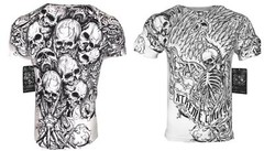 Xtreme Couture by Affliction Men’s T-Shirt ACCUSER Skull Biker