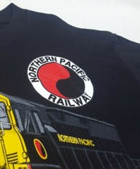 Vtg Train, Railroad T Shirt. Northern Pacific Railway 3602. Daylight Sales.