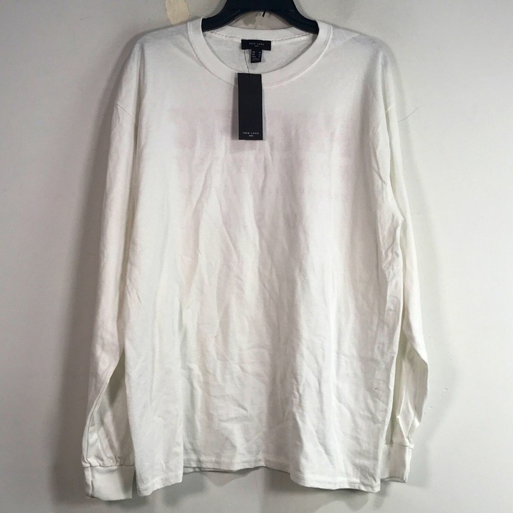 New Look Pacific Northwest Long Sleeve Shirt, Size M – White/Pink Unisex