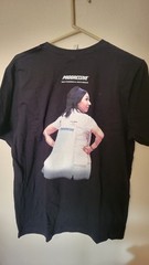 Canvas Sz L t Shirt Superman dc Studios black s Sleeve flo on back comic con 31