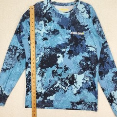 Firm Grip Shirt Mens M Blue Camouflage Long Sleeve Outdoors Workwear Lightweight