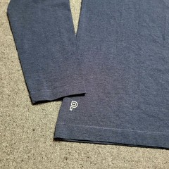 Public Rec Shirt Mens Large Heather Navy Go To Long Sleeve Performance Crewneck