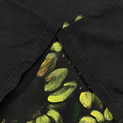 Vintage Sun Flower T Shirt Mens XL Black USA Painted Faded Single Stitch 90s Tee