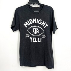 HOMEFIELD Men Midnight Yell Texas A&M T-Shirt XXL Dark Grey Short Sleeve NWT