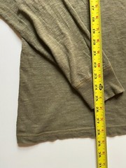 J Crew Mens Henley Long Sleeve(NWT) Olive Garment Dyed UP TO 59% OFF MSRP