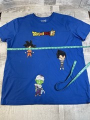 Dragon Ball Super Goku Chibi Mens 2XL XXL Blue T-Shirt Embroidered Logo