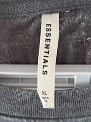 Fear of God FOG Essentials Size XL Gray Long T Shirt Top Crewneck Oversized S/S