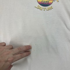 Vintage 90s Hard Rock Cafe San Juan Puerto Rico Souvenir USA Large HEAVY TEE