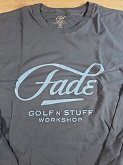 New!! Men’s XXL Fade Golf n’ Stuff Workshop Long Sleeve T-Shirt Script Logo