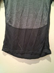 Icebreaker 125 ZoneKnit Men M T-Shirt Two Tone Gray Black Merino Wool SS