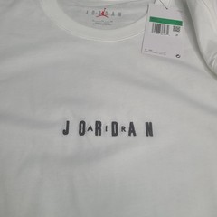 Jordan Shirt Mens XL White Black Embroidered Wordmark Jumpman Logo Nike Air Tee