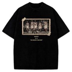 1996 Chicago Bulls Jordan Vintage Photo T-Shirt The Greatest Team Ever 72-10