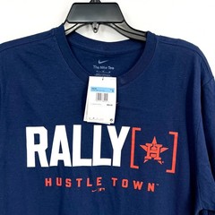 NIKE Mens Houston Astros Rally Home Graphic T-shirt Medium Chattanooga Blue NWT