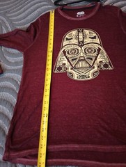 Star Wars Thin Maroon Sheer Long Sleeve Shirt Size Men’s Medium
