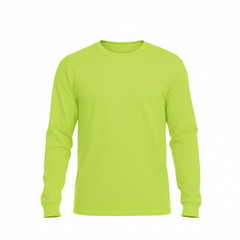 NEW Gildan Men’s Heavy Cotton Long Sleeve T-Shirt 5400 Safety Green Classic Tee
