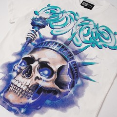 NEW Godspeed Skull Lightning Torch printing Tee Mens Cotton T-shirt