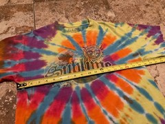 420 SUBLIME BAND T-SHIRT RAINBOW TIE DYE DISTRESSED ( MENS M ) PREOWNED