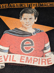 VINTAGE 90s RAGE AGAINST THE MACHINE EVIL EMPIRE T SHIRT FEAR IS YOUR ONLY GOD M
