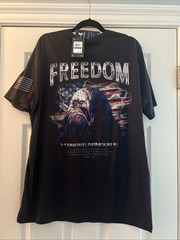 NWT Under Armour Freedom American Flag Bald Eagle TShirt Men’s XL Patriotic 250