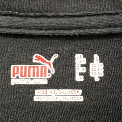 Puma Men L Shirt Black Long Sleeve Cotton Poly Blend Athlete Basketball Run