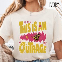 Retro This Is An Outrage Shirt, Dungeon Crawler Carl Tee, Sci Fi Fantasy Book