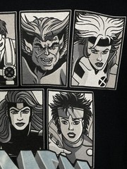 X-Men Cartoon 90’s Style Black T-Shirt Wolverine Storm Cyclops Beast Men’s XL