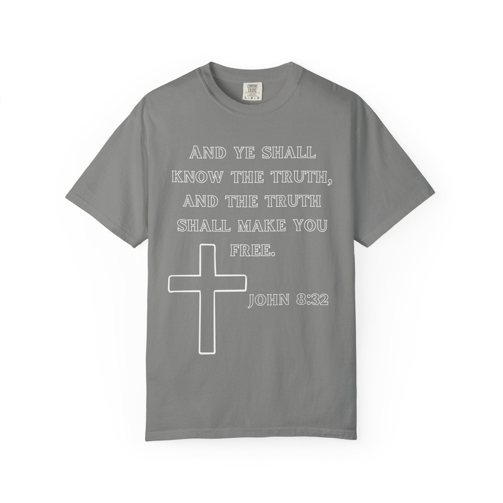 John 8:32 Bible Verse T Shirt Christian Shirts for Men Jesus Shirts for Men