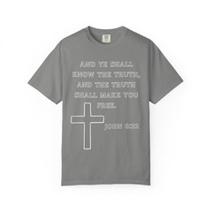 John 8:32 Bible Verse T Shirt Christian Shirts for Men Jesus Shirts for Men