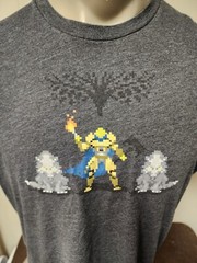 Destiny Heather Gray 16 Bit Sprites T-Shirt Rare Official Bungie Size XXL 2XL
