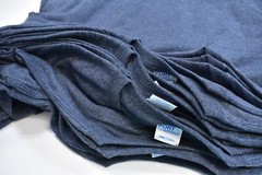15 Port & Company Core Cotton Heather Blue Short Sleeve Blank T-Shirt Tee Mens L