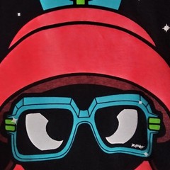 Vtg Original Rufnek Neon MARS Tshirt Mens XL Black 100% Cotton Street Retro READ