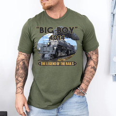 Big Boy 4014 Vintage Steam Locomotive Railroad Train Engine T-Shirt