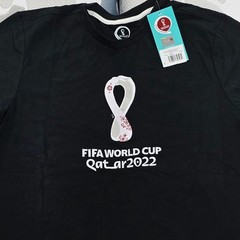 FIFA World Cup Qatar 2022 Long Sleeve Shirt Mens Large Black Outerstuff NWT