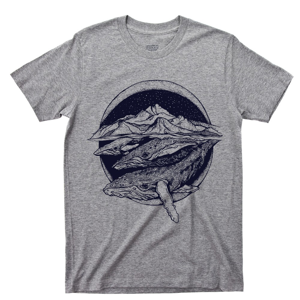 Wildlife T Shirt Narwhal Humpback Killer Whale Orca Dolphin Porpoise Fishing Tee