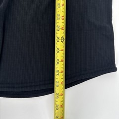 #1675 BYLT Premium Basics Drop-Cut Shirt Mens L Black Ribbed Modal Blend Tee