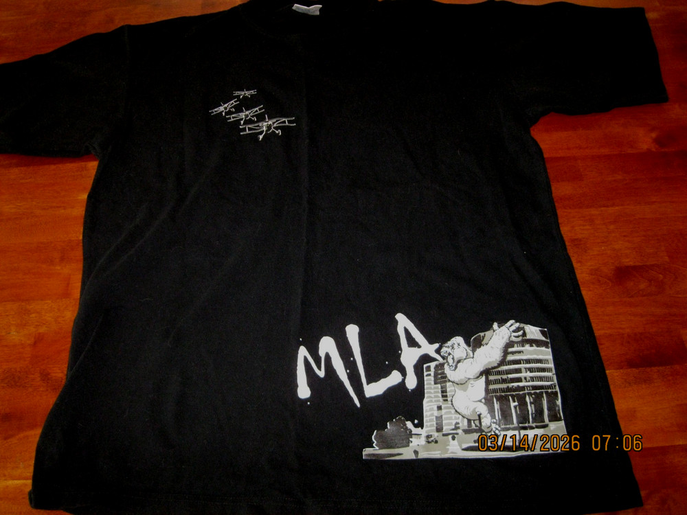 NWOT PLANES BLACK MLA SZ XL King Kong T-Shirt