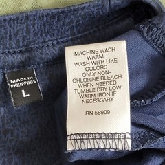 Murano Liquid Luxury T-Shirt Mens Large Blue & Black Soft Cool Breathable
