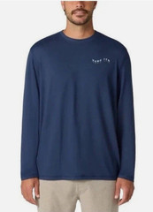 NWOT Hang Ten Long Sleeve Sun T-Shirt Navy Sz S UV Protection UPF 50+ Quick Dry