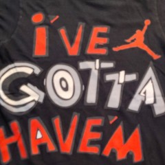 Vintage Jordan “Ive Gotta Have Em” Jumpman Logo Black Crew Neck T-Shirt S